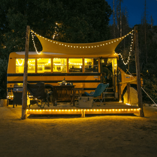 How do you exercise living in a bus?