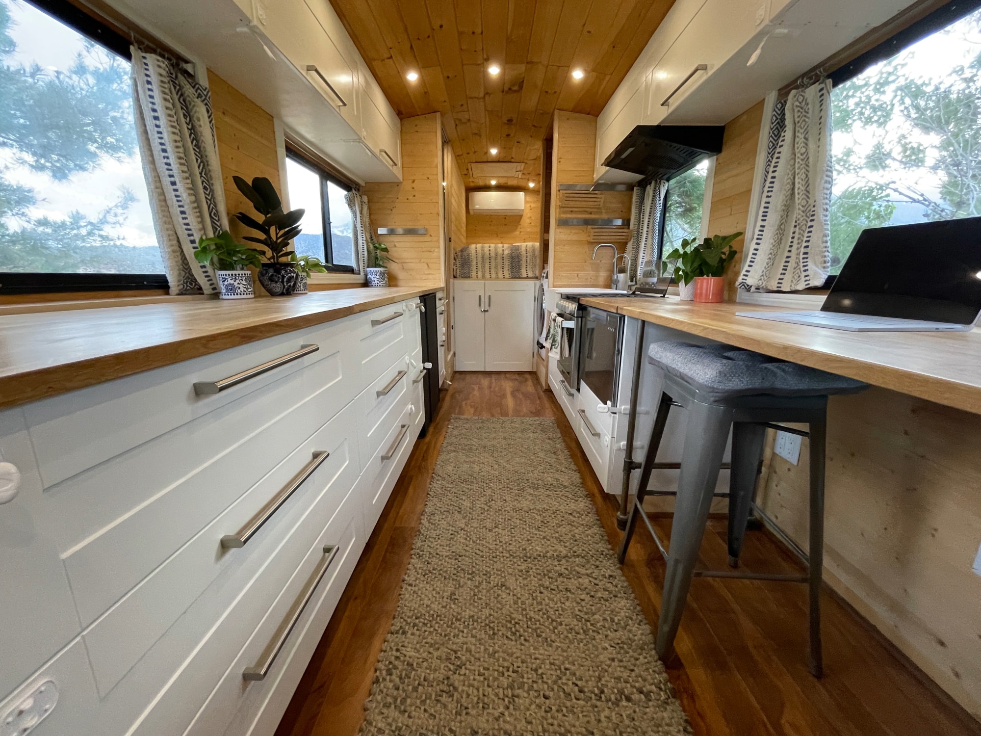 How do you keep your Knick knacks on the shelves when the bus is moving?