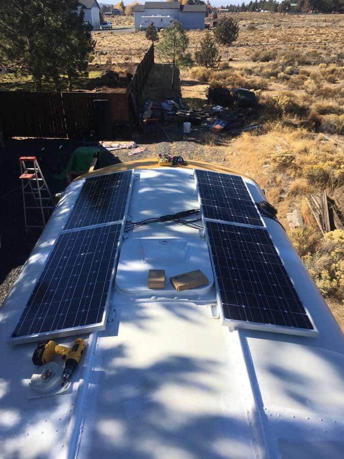 Would it be a good idea to mount solar panels to the roof of the bus?