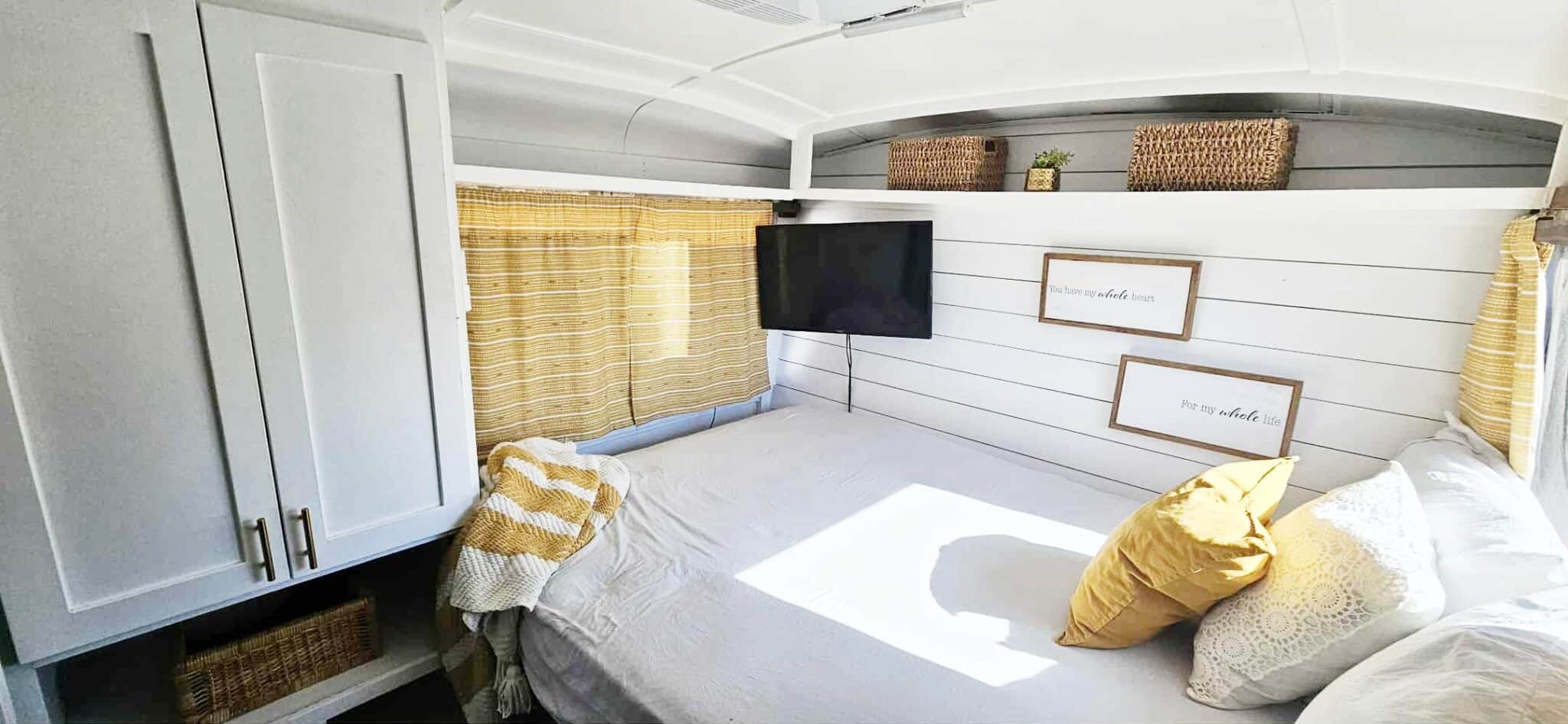 How do you deal with safety issues? Securement when you go to bed. Alarm. Any weapons?