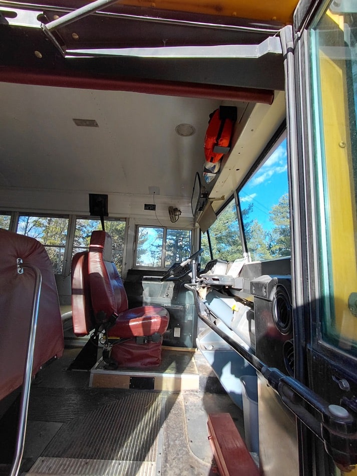 Why wouldnt the school sell the bus? Those types of buses can go for A LOT nowadays!