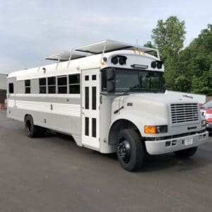 International school bus....what is that exactly? Is it a converted coach?