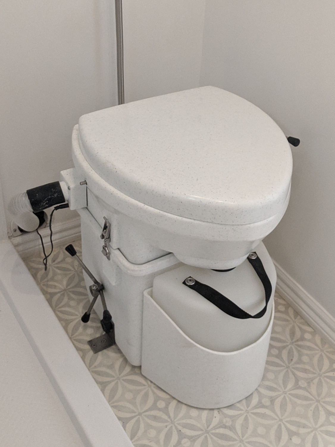 What is a dry bath? Im thinking of going RV life but I am disabled and walk with a walker so I have